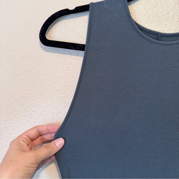 Quince Tencel Carbon Grey Jersey Maxi Dress Womens M NWOT Casual Basic Closet - Picture 4 of 10